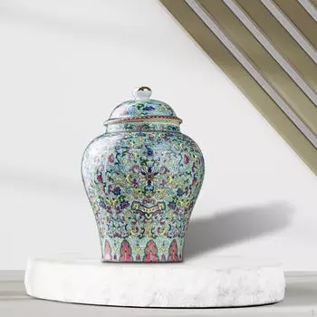 Керамический контейнер для хранения имбирной банки для чая для специй, орехов, продуктов питания Style C