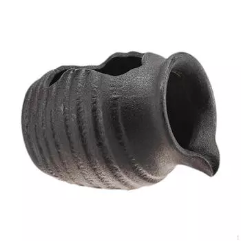 Керамический кувшин-фонтан для пещеры Betta и ландшафта чёрный