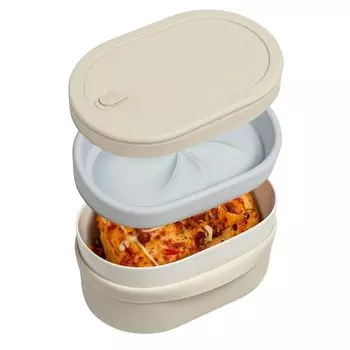 Керамический ланч-бокс Swanz, герметичный контейнер для хранения и приготовления пищи для взрослых, а также миска для обеда в микроволновой печи и пароварке с силиконовым покрытием, подходит для посудомоечной машины, не содержит бисфенол-А