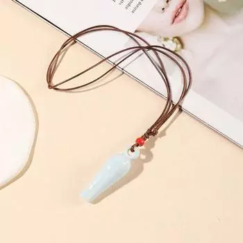 Керамический Lobu Плетеный вручную Регулируемые женские аксессуары Light blue turnip whistle