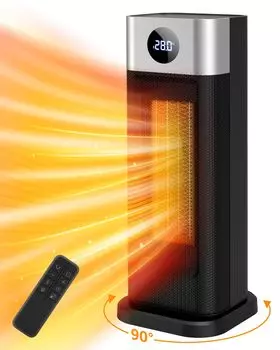 Керамический нагреватель Электрический нагреватель для плиты Маленький нагреватель за 2 секунды Колеблющийся 3-уровневый режим регулировки температуры ECO Постоянная температура Работа при перегреве