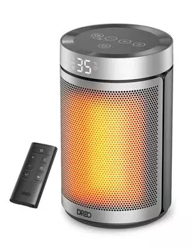 Керамический небольшой электрический вентилятор Dreo Energy Популярный зимний новый электрический обогреватель Функция автоматической регулировки температуры и таймер Теплый воздух Осень Перегрев