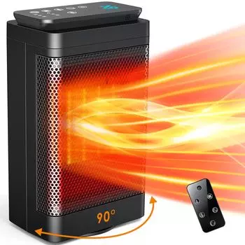 Керамический обогреватель Энергосберегающий обогреватель Маленький ножной обогреватель Малошумный переключаемый керамический вентиляторный обогреватель Электрическая плита с дистанционным управлением Осцилляция