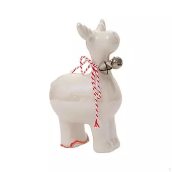 Керамический олень миниатюрный рождественский стол украшение традиционный декоративный реквизит 11cmx7cm