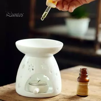 Керамический подсвечник для чайных свечей, большая емкость, горелка для эфирного масла, жаропрочная горелка для плавления воска, диффузор для благовоний, украшение для дома B