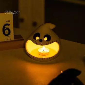 Керамический подсвечник в виде привидения, тыквы, летучей мыши, ведьмы, пепельницы, подсвечника, настольного украшения, домашнего декора B