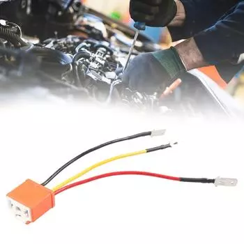 Керамический разъем H4 для фар с тремя штырьками, термостойкий автомобильный держатель лампы для автомобильного освещения, 4 шт. в упаковке