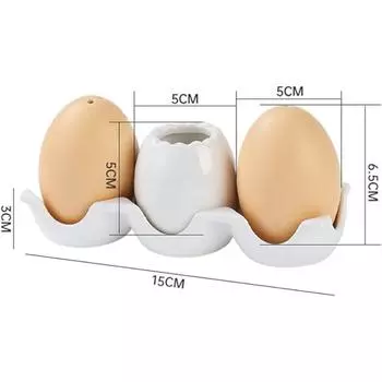Керамический шейкер для специй в форме яйца, дозатор для приправ, фарфоровые графины, емкость для соли и перца с поддоном для кухни-барбекю
