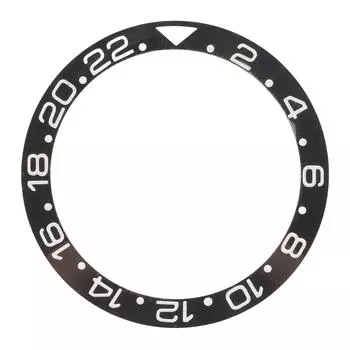 Керамическое кольцо для часов с черным основанием, белая цифровая вставка для часов, сменные детали, аксессуар для 38mm