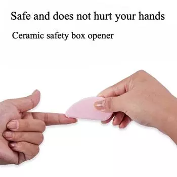 Керамическое лезвие для распаковки, безопасный художественный нож, нож для удаления курьерских отходов 61*32*3mm розовый
