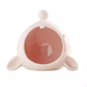 Керамическое логово для хомяков для маленьких домашних животных розовый