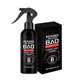 Керамическое напыляемое покрытие; Спрей для автомобильного покрытия; Высокоэффективный спрей для автомобильного покрытия; Технология наноочистки(120мл) One Size чёрный