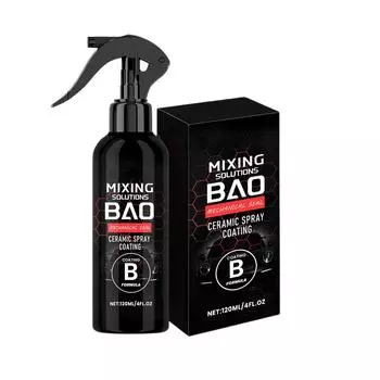 Керамическое напыляемое покрытие; Спрей для автомобильного покрытия; Высокоэффективный спрей для автомобильного покрытия; Технология наноочистки(120мл) One Size чёрный