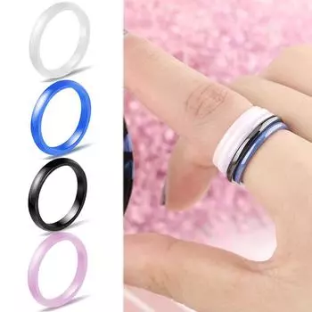 Керамическое подарочное кольцо на указательный палец, ювелирное изделие, кольцо для девушки, новый китайский стиль, женская мода ручной работы 6 чёрный