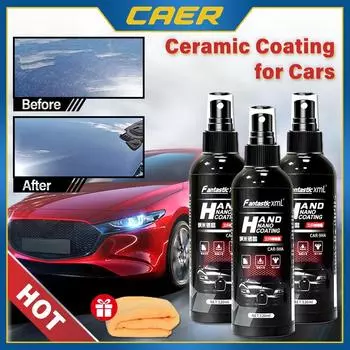 Керамическое покрытие для автомобиля 9H Nano Liquid 100 мл стеклянное покрытие кристалл гидрофобная водостойкая полирующая краска твердость полировка автомобиля