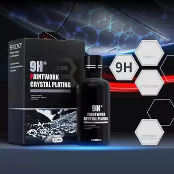 Керамическое покрытие Hyperwax Полироль для керамического покрытия Hyperwax 50 мл Непревзойденная гладкость Безопасное чрезвычайно гидрофобное покрытие для автомобилей