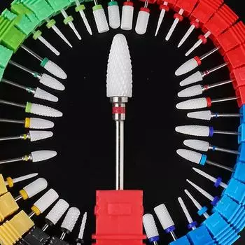 Керамическое сверло для ногтей, фреза для снятия педикюра, гель-лак, аксессуары для дизайна ногтей