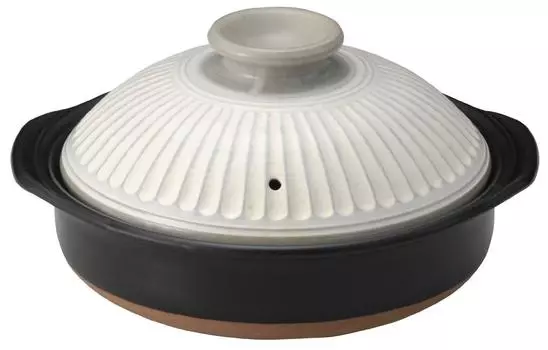 Керамика Ginpo Pottery, размер глиняной посуды, приблизительно подходит для открытого банко, сделано в Японии, 91081 горшок, Kikuka, Konahiki, 8, 2-3 человека, 1900 мл, огонь, посуда,