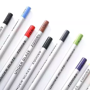 Керамика Искусство Подглазурные Цветные Карандаши Керамическая Поделки Ручная Роспись Крючок Линия синий