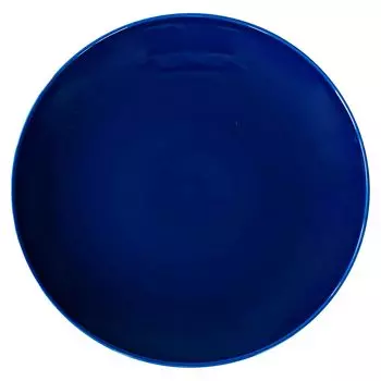 Керамика Nishikai, обычная тарелка Hasami Ware, диаметр 27 см, цвет темно-синий, можно мыть в микроволновой печи, 13747, прибл. тёмно-синий