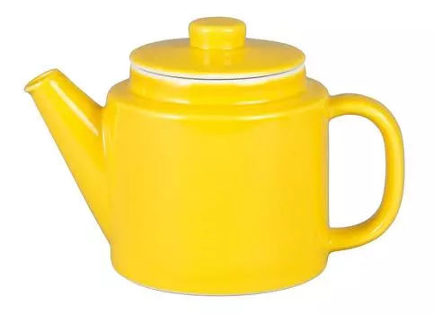 Керамика Nishikai, посуда Hasami, обычный заварочный чайник, желтый, в комплект входит ситечко из нержавеющей стали, емкость 1000 мл, произведено в Японии, 13253, примерно. жёлтый