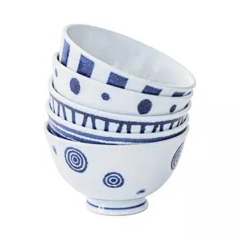 Керамика Nishikai, посуда Hasami, столовая посуда, 5 шт., легкий рис, диаметр индиго, японский рис, новая скандинавская японская посудомоечная машина, сделано в Японии