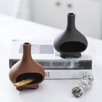 Керамика ручной работы Пало Санто держатель палочка мудрецов тарелка чаша для благовоний конус красный