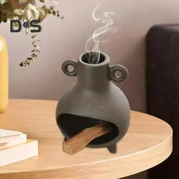 Керамика ручной работы Пало Санто Держатель Палочка Мудреца Тарелка Чаша для окуривания Конус Курильница для благовоний Чименея Йога Медитация Дзен Украшения чёрный