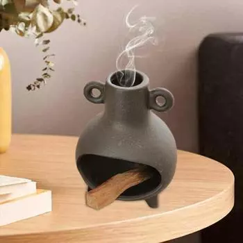 Керамика ручной работы Пало Санто Держатель Палочка Мудреца Тарелка Чаша для окуривания Конус Курильница для благовоний Чименея Йога Медитация Дзен Украшения чёрный
