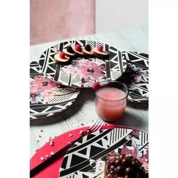 Керамика Сиреневая сервировочная тарелка 25 см, 6 шт. — 18231