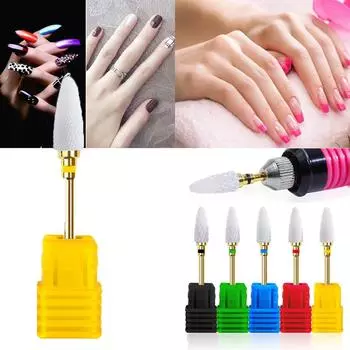 Керамика, сверло для ногтей с нано-покрытием, шлифовальный гель для удаления полировки, маникюрный инструмент синий