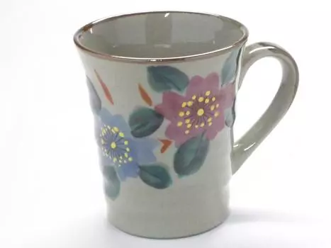 Керамика в виде цветка японской вишни Kutani, 200 мл, один предмет [кружка] [задняя фотография]