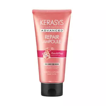Kerasys Advanced 10X Repair Ampoule Маска для волос Персик и Роза 300мл 1шт/2шт 1Pc