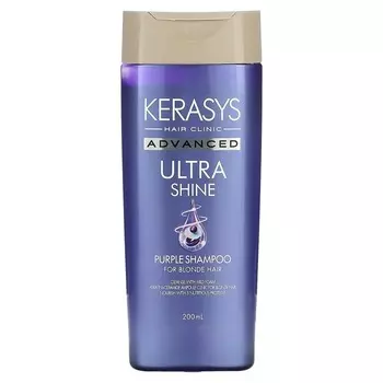 Kerasys, Advanced Ultra Shine Purple Shampoo, для блондинок, 200 мл