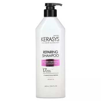 Kerasys, Aekyung, Hair Clinic, восстанавливающий шампунь, 600 мл (20,2 жидких унций)