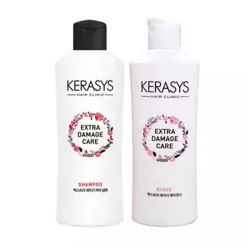 Kerasys Damage Shampoo 180 мл + Extra Rinse 180 мл, 1 шт.