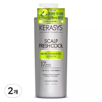 Kerasys Fresh Cool Protein Conditioner Lemon Citrus Flavor, 600ml, 2 units