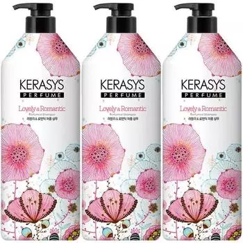 Kerasys Lovely & Romantic Perfume Shampoo Flower, 980мл, 3 корейских средства по уходу за волосами