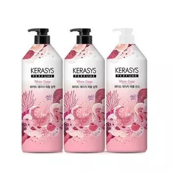 Kerasys Perfume 1L 3 вида, 2 шампуня + 1 кондиционер - HC, White Daisy, 1 шт.