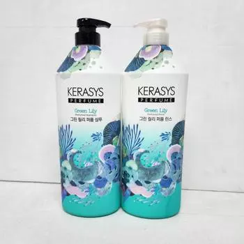 Kerasys Perfume Shampoo Green Lily 1000 мл, большой объем, 2 шт, 1000 мл