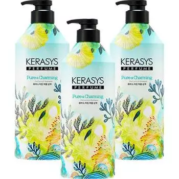 Kerasys Perfume Shampoo Pure & Charming, 980мл, 3 корейских ухода за волосами