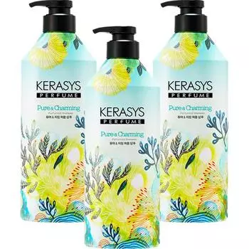 Kerasys Perfume Shampoo Pure & Charming Fragrance, 980ml, 3 pcs.