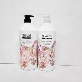 Kerasys Perfume Shampoo Sweet Flower 1000 мл, большая емкость, 2 шт, 1 л