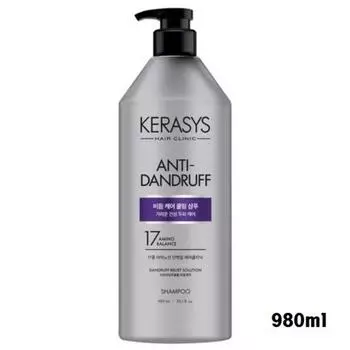 Kerasys Scalp Dandruff Care Охлаждающий протеиновый шампунь с ароматом чистоты и свежести, 980 мл, 1 шт.