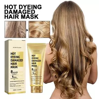 Keratin Hair Cream Repairs Damaged Hair And Reduces Frizz Hair Smoothing Cream Is Applied To Damaged Hair One Size белый
