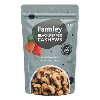 Кешью с Черным перцем (160 г), Black Pepper Cashews, Farmley