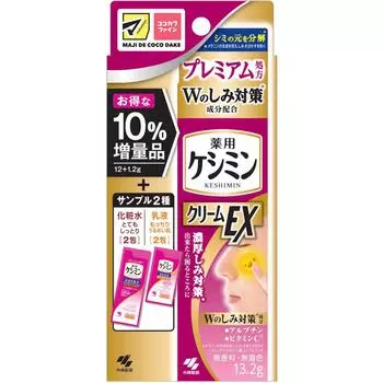 Keshimin Kobayashi Pharmaceutical Keshimin Cream Ex 10 Increase+Toner Тонер с персиком 13,2 г+4 упаковки