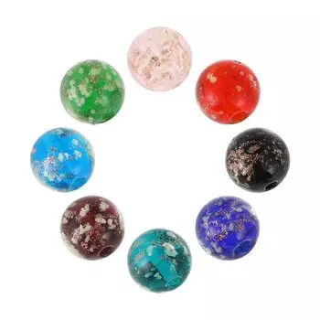 KESYOO Стеклянная стрекоза Стрекоза светящаяся круглая DIY поделка бусины ручной работы набор из 8 случайных цветов бусины, бусины, бусины, бусины, аксессуары, детали,