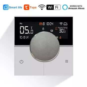 KETOTEK Tuya WiFi Smart Thermostat Электрический подогрев пола Контроллер газового котла Работает с Alexa Smart life Alice