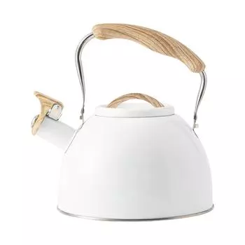 Kettle Cookware Handle Water Wooden 3L Kettle Stainless Steel Tea Stovetop